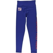 Womens NY Giants Compression Athletic Pants, Blue, Small